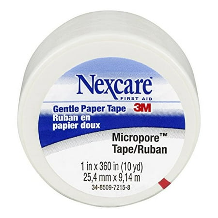 10 Inch Wide Roll - Nexcare Micropore Wide Paper Tape Roll, 1 Inch x 10 Yard Each