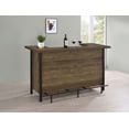 thumbnail image 2 of Bellemore Freestanding Home Bar Wine Cabinet Rustic Oak, 2 of 6