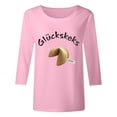 thumbnail image 4 of Womens T Shirt Casual Fashion Split Sleeve Soft Comfort Beach Outfits for Women,Pink,XL, 4 of 4