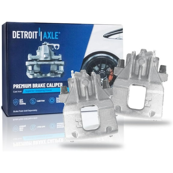 Detroit Axle - Front Brake Calipers with Brackets Replacement for 2000 2001 2002 20003 2004 Ford Focus - 2pc Set