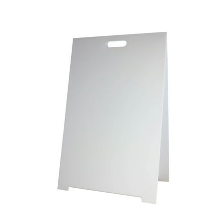 UPC: 0727638312762 | Premium Corrugated Plastic Dry Erase Marquee Easel – 355 H X 23 W X 15 D