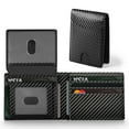 thumbnail image 1 of Cartera GNDR de piel negra con bloqueo RFID para hombre, 1 of 6