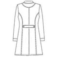 thumbnail image 3 of Panda Uniform Made To Order Women's 36 Inches Nursing Long Lab Coat, 3 of 6