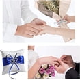 thumbnail image 3 of Heart Rhinestone Wedding Ring Holder with Elegant Design for Weddings and Decorations, 3 of 8
