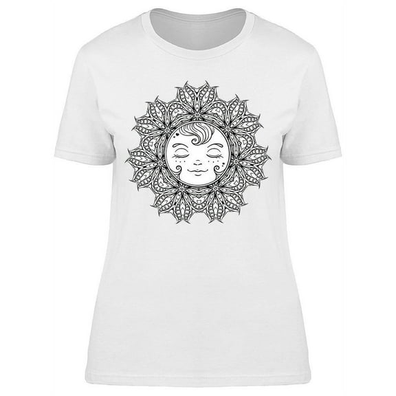 Ornamental Sun Graphic T-Shirt Women -Image by Shutterstock, Female 3X-Large