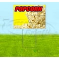 thumbnail image 1 of Popcorn Yellow Background (18" x 24") Yard Sign, Includes Metal Step Stake, 1 of 6