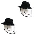 thumbnail image 2 of tredstone Fisherman Hat Eyes Nose Mouth Protective Screen Cap Windproof Anti-dust Anti-splashing black 2Set, 2 of 6