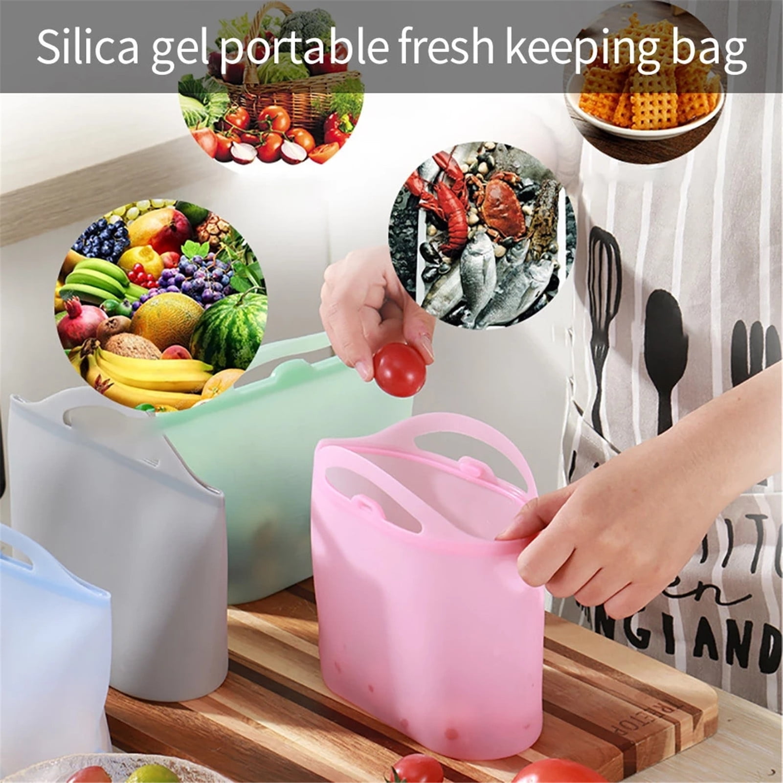 Travelwant 15/20/30Pcs Reusable Food Storage Bags Reusable Food