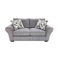 thumbnail image 2 of Porter Designs Savannah Chenille Fabric Reversible Loveseat in Gray, 2 of 3