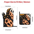 thumbnail image 3 of ZICANCN Oven Mitts and Pot Holders Sets, Orange Fashion Leopard Print Baking Sets Kitchen Heat Resistant 4 Pieces, 3 of 8