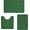 Blackish Green, variant on General Grey Bathroom Rugs, Ultra Absorbent Non-Slip Memory Foam Bath Rugs, Washable Bedroom mats,Soft Velvet Bath Mats,Easier to Dry for Bathroom Floor Rugs