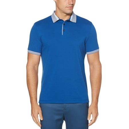 Perry Ellis Men's Cotton Pique 3 Button Polo Shirt