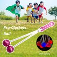 thumbnail image 1 of Pelota Pro-Clackers Pelota Pro-Clackers Clacker Ball Juguetes para niños y adultos (rosa con luz), 1 of 5