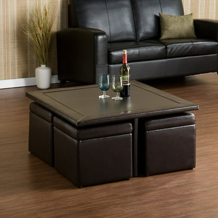 Red Barrel Studio Schooner Coffee Table With Nested Stools Red Barrel Studio Schooner Coffee Table With Nested Stools