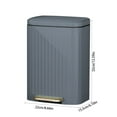 thumbnail image 3 of Household Trash Can Flushless Plastic Bin With Lid Bathroom Trash Can With Lid Odorless Trash Can Mute Noise Reduction Foot Pedal, Xinsrenus Under $5! Household Trash Can Flushless Plastic, 3 of 6