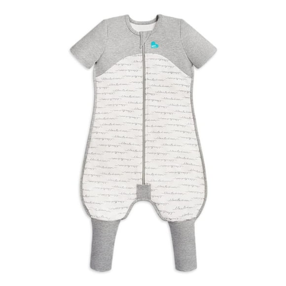 Love to Dream Organic Toddler Wearable Blanket wFooties (6-12 Mo), Super Soft Sleeping Sack, 10TOg White