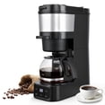 thumbnail image 1 of ATSENT Grind and Brew Coffee Maker,Drip Coffee Maker with Grinder Built In,5-Cup Programmable Coffee Machine with Brew Strength,Warming Plate and Mul, 1 of 8