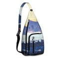 thumbnail image 1 of Vacation Essential Sling Backpack - Lightweight Water-resistant Shoulder Bag for Travel, Hiking & Daily Commute with Adjustable Straps, 1 of 4