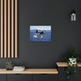 thumbnail image 4 of Funny Whale Silly Whale Scene Couple Wall Art Ready to Hang Unframed, 4 of 18