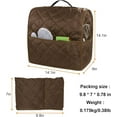 thumbnail image 2 of Stand Mixer Cover, 4.5 Quart And Thicken,top With Handle,suitable For Mixers And Other Small Kitchen Appliances (brown), 2 of 6