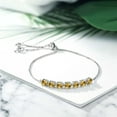 thumbnail image 3 of Gem Stone King Round Yellow Citrine 2.24 Ct in 925 Sterling Silver Tennis Bracelet for Women, 3 of 3