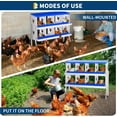 thumbnail image 7 of Lumiparty Chicken Nesting Box, 8 Compartment Chicken Laying Boxes with Bracket Legs, Metal Nesting Boxes for Chicken Coop, Roll Away Nest Box, Easy Egg Collection, Blue, 7 of 7