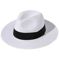 thumbnail image 2 of SkyAuks Womens Straw Hat with Hat Clip, Packable Wide Brim UV Sun Visor Caps, White, 2 of 8