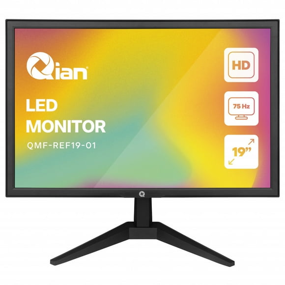 Monitor Qian QMF-REF19-01 LED TN 19” HD 1440 x 900 px 75Hz VESA 75x75 HDMI VGA 5ms
