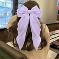 thumbnail image 2 of Elegant Large Chiffon Bow Hair Clip For Women Polka Barrettes Back Head Spring Hair Accessories, 2 of 4