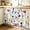 Red Blue, variant on Fall Thanksgiving Small Sink Skirt 10"Wx11"L,Dustproof Under Sink Curtain W/ Self Adhesive Tape,Pumpkin Turkey Maple Leaf Rustic Burlap Cabinet Curtain Cover for Bathroom Vanity,Kitchen Storage Shelf