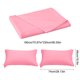 thumbnail image 3 of Juego de sábanas de poliéster de 3 piezas en color liso | Incluye 1 sábana bajera de 180 x 230 cm y 2 fundas de almohada de 74 x 48 cm | Suave, lavable y antiarrugas para camas tamaño queen, 3 of 5