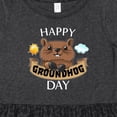 thumbnail image 4 of Inktastic Happy Groundhog Day Cute Girls Toddler Dress, 4 of 5