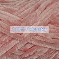 thumbnail image 5 of Uxcell 1 Skein Velvet Yarn Chenille Yarn 100g/3.5oz 87 Yards 6# Super Bulky Polyester Soft Blanket Yarn Pale Mauve, 5 of 7