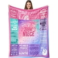 thumbnail image 1 of LHSHID Granddaughter Gifts from Grandma Birthday Gifts for Granddaughter Blanket Best Granddaughter Ever Gifts from Grandpa Nana Christmas Graduation Gifts Ideas for Granddaughter Pink 50x60in, 1 of 6