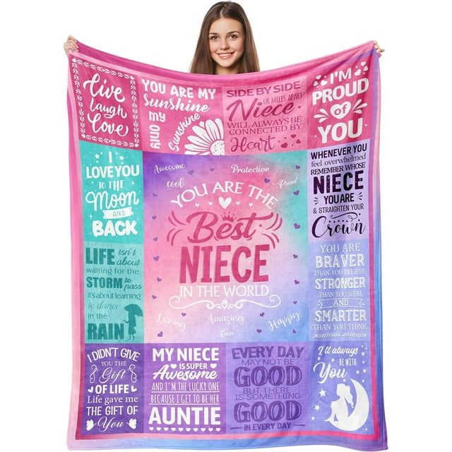 LHSHID Granddaughter Gifts from Grandma Birthday Gifts for Granddaughter Blanket Best Granddaughter Ever Gifts from Grandpa Nana Christmas Graduation Gifts Ideas for Granddaughter Pink 50x60in