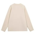 thumbnail image 5 of DHFJKG Sweatshirt For Women Thermal Round Neck Plus Size Loose Fit Raglan Sleeve T-Shirt Casual Solid Color Winter Warm Basic Tee Pullover Comfort Tops, 5 of 5