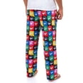 thumbnail image 5 of Mighty Morphin Power Rangers Pajama Pants Men's Helmet Grid PJ Sleep Lounge Bottoms, 5 of 7