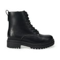 thumbnail image 2 of SO® Meela Women's Lace-Up Combat Boots Color: Blackpat Size: 6.5, 2 of 4