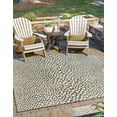 thumbnail image 1 of Rugs.com Jill Zarin Outdoor Collection Rug – 10' 8 Square Green Flatweave Rug Perfect For Living Rooms, Kitchens, Entryways, 1 of 9