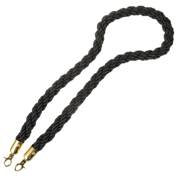 PBPBOX Barrier Post Rope Flax Black 1Pcs