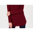 thumbnail image 3 of Karen Scott Women's Petite Curved-Hem Tunic Sweater Red Size Pettite Large, 3 of 3
