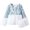 White, variant on Little Jackets For Kids Girls Crew Neck Plaid Patchwork Fleece With Bag Windproof Coat Outwear Clothes Size 5-6T