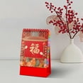 thumbnail image 4 of SouMaox Paper Desk Calendar Festive Red Thickened Pages Twin Wire Binding Scheduling Organization for Office Desktop Study Workspace, 4 of 7