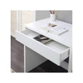 thumbnail image 4 of White Solid Wood & Metal Desk With Built-In Drawer & Cord Management, 80 Lb Load Capacity, Easy Assembly, Study & Home Office Desk, 4 of 4
