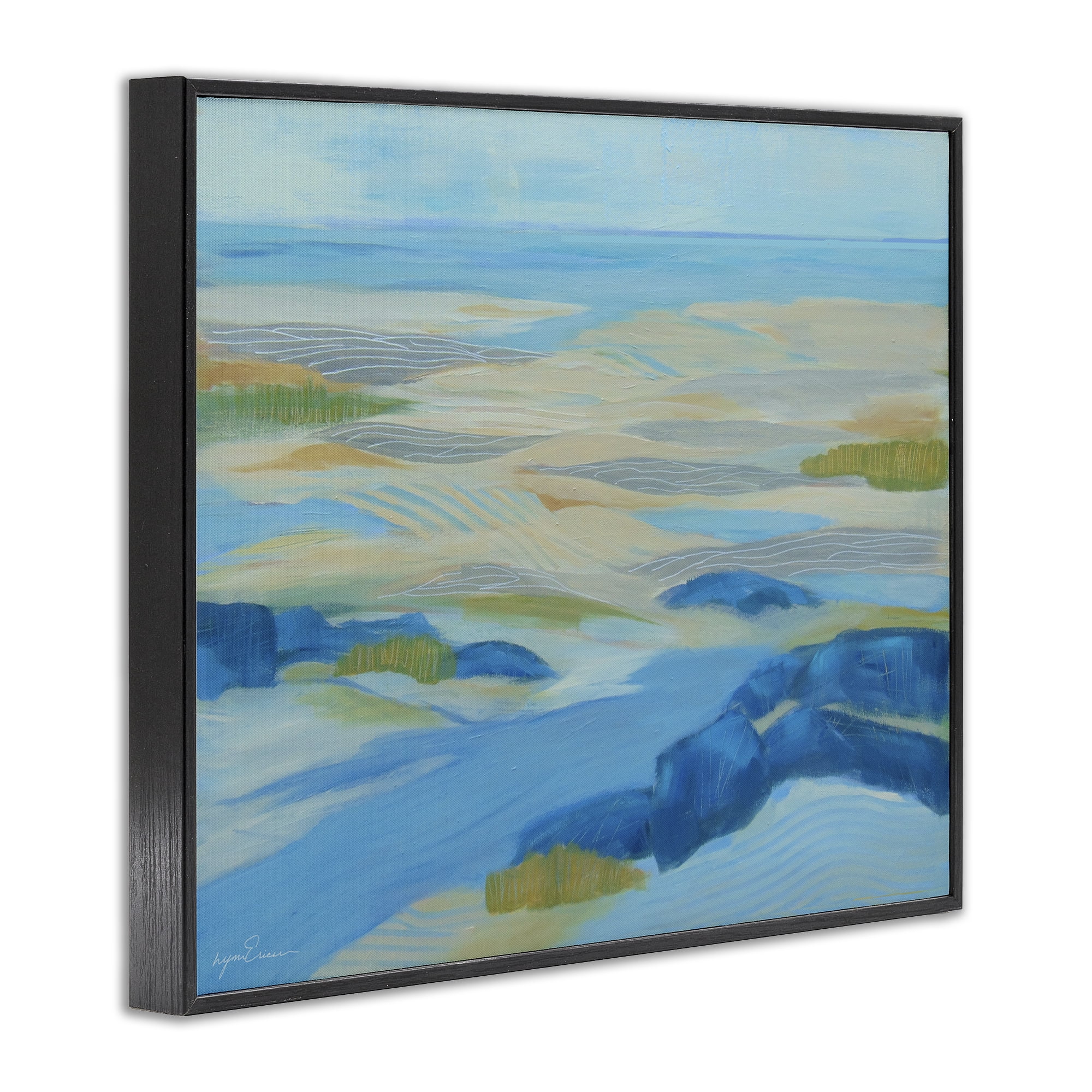 Stupell Industries Coastal Walk Among Dunes Black Framed Giclee Art, design by Lynn Ericson Fine Art