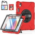 thumbnail image 1 of Case for iPad (A16) 11th Generation 11 Inch 2025, iPad 10th Generation 10.9 inch 2022 Protective Cover with Screen Protector/Pencil Holder/Rotating Stand/Hand Strap/Shoulder Strap, 1 of 7