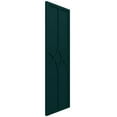 thumbnail image 3 of Ekena Millwork 15"W x 77"H True Fit PVC Cedar Park Fixed Mount Shutters, Thermal Green (Per Pair - Hardware Not Included), 3 of 9