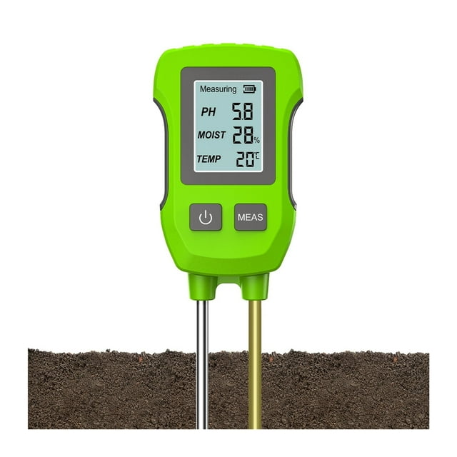3 In 1 Digital LCD Soil Meter Temperature Humidity PH Meter With Backlight Plant Measuring Instrument For Flower Plants Garden ,Upgraded Testing Structure