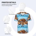 thumbnail image 3 of KLL Animals on Noah's Ark for Men's Baseball Shirts,Short Sleeve Casual Shirts Button Down Shirt for Men Beach Summer Wedding Shirt-Small, 3 of 7