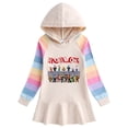 thumbnail image 4 of Roblox vestido de algodón con capucha para niña, suéter de manga larga con dibujos animados, regalo de cumpleaños, otoño, 4 of 4